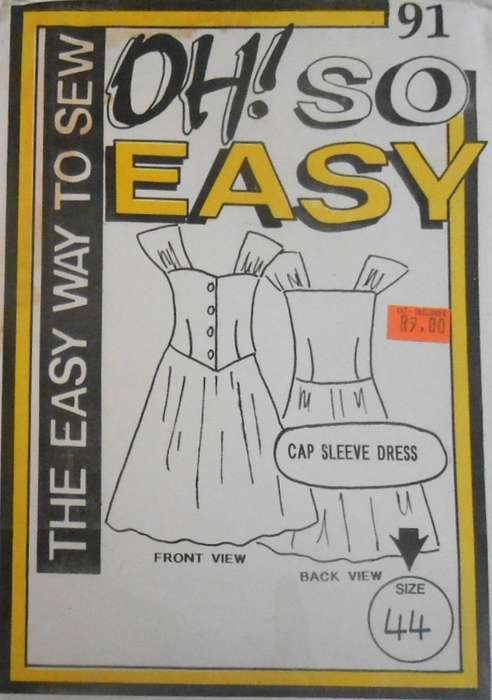 OH! SO EASY-91 CAP SLEEVE DRESS SIZE 44- COMPLETE