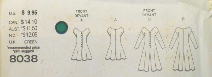 VOGUE 8038 FRONT BUTTON JUMPSUIT SIZE 12-14-16 COMPLETE-UNCUT-F/FOLDED