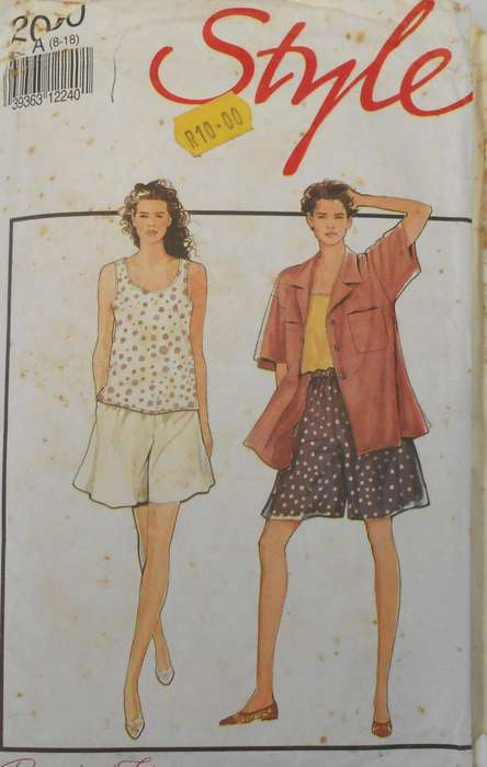 STYLE 2050 SHIRT & TANK TOP-SIZE 8-18 CUT TO 18- NO SHORTS SUPPLIED