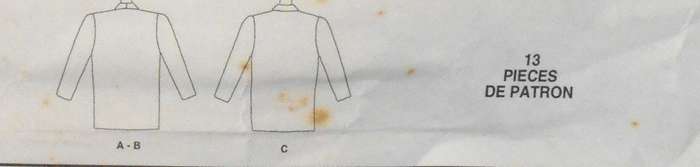 McCALLS 5909 LINED OR UNLINED JACKETS SIZE 20-22-24 COMPLETE-UNCUT-F/FOLDED