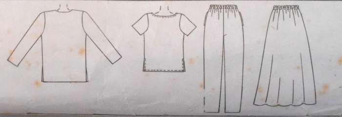 McCALLS 9267 UNLINED JACKET-TOP-PULL ON PANTS-BIAS SKIRT SIZE 16-18-20 COMPLETE-CUT TO 20