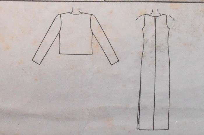 McCALLS 9459 DRESS & SHORT UNLINED JACKET SIZE 10-12-14 COMPLETE-CUT TO 14