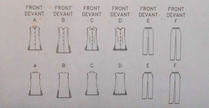 BUTTERICK 3472 TOP-TUNIC-PANTS SIZE 8-10-12 COMPLETE-PART CUT TO 12
