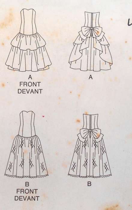 BUTTERICK 4739 FLARED DRESS WITH LINED CLOSE FITTING BODICE SIZE 12-14-16 COMPLETED-UNCUT-F/FOLDED