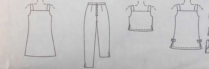 McCALLS 2153 GIRL'S TUNIC-TOP-PANTS - SIZE 12-14-16 YEARS COMPLETE-CUT TO 16