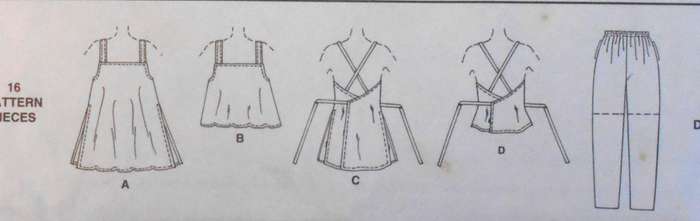 McCALLS 7664 TOPS-PULL ON PANTS-PULL ON SHORTS SIZE XS-S-M (4-14) COMPLETE-PART CUT TO M (12-14)