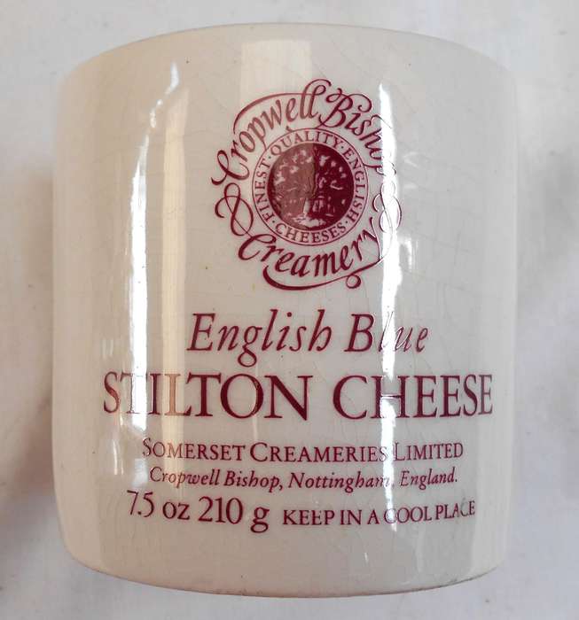 ENGLISH BLUE STILTON CHEESE CHINA POT