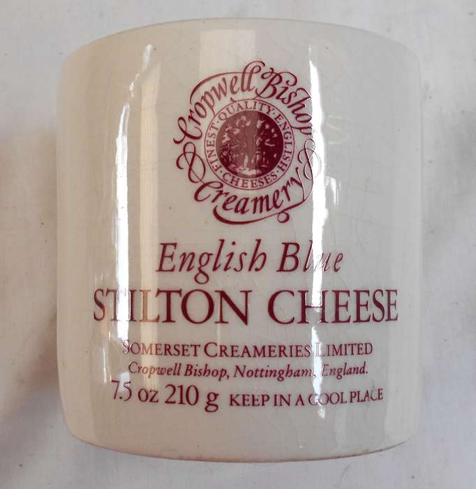 ENGLISH BLUE STILTON CHEESE CHINA POT