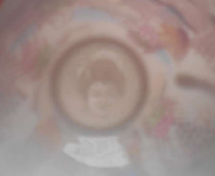 JAPANESE BONE CHINA GEISHA GIRL TRIO WITH GILT & GEISHA FACE LITHPANE INSIDE CUP WHEN HELD TO LIGHT