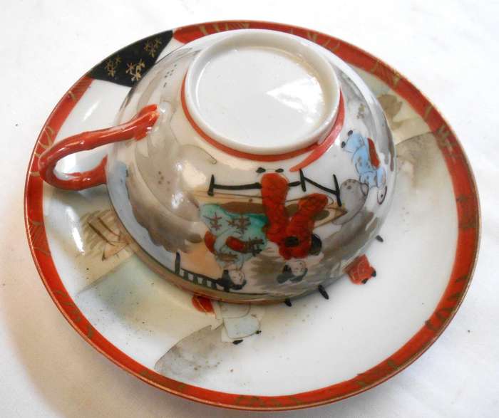 PAIR OF GEISHA GIRL JAPANESE BONE CHINA DUOS WITH MARKING