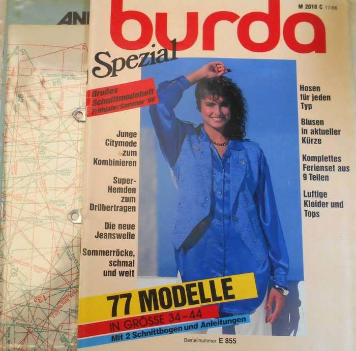 BURDA GERMAN SPECIAL ISSUE 855 WITH PATTERNS