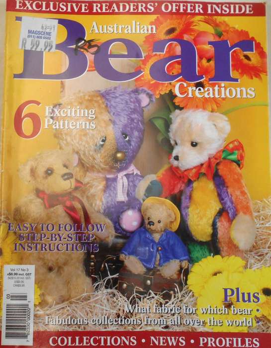 `BEAR CREATIONS` VOL 17 NO 3 AUSTRALIAN 84 PAGE MAGAZINE INC PATTERNS