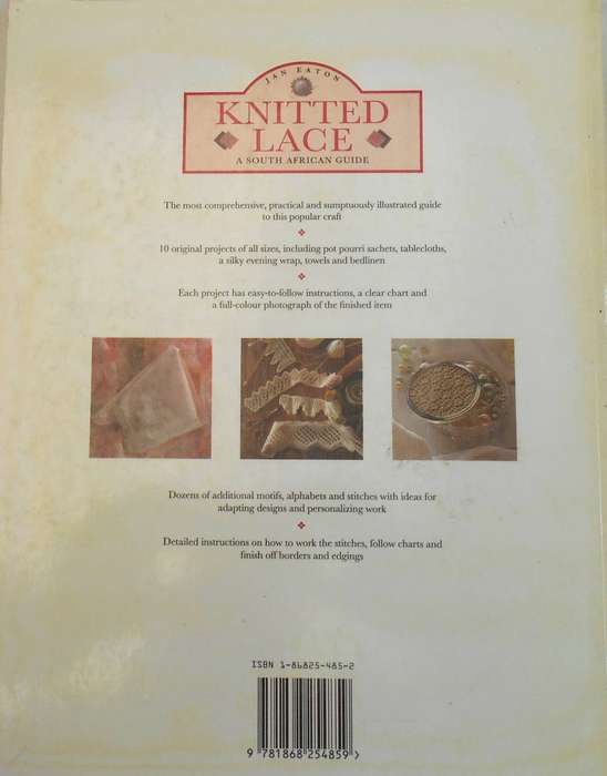 KNITTED LACE-A SOUTH AFRICAN GUIDE BY JAN EATON -84 PAGE SOFT COVER