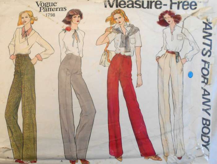 VOGUE 1798 SET OF PANTS SIZE 16 SEE LISTING
