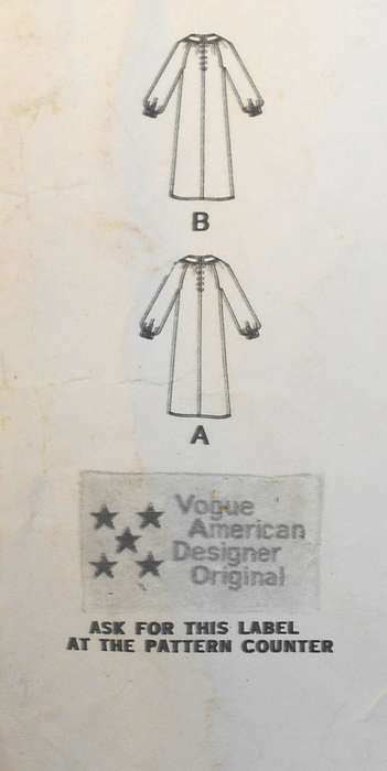 VOGUE AMERICAN DESIGNER 2073 VERY LOOSE-FITTING PULLOVER DRESS SIZE 10 COMPLETE