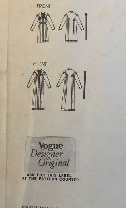 VOGUE 2788 LOOSE FITTING EVENING DRESS SIZE 10 COMPLETE UNCUT-F/FOLDED