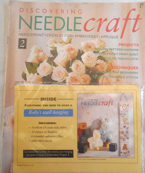DISCOVERING NEEDLECRAFT 2   A4 INC PAGES OF PATTERNS with GIFT