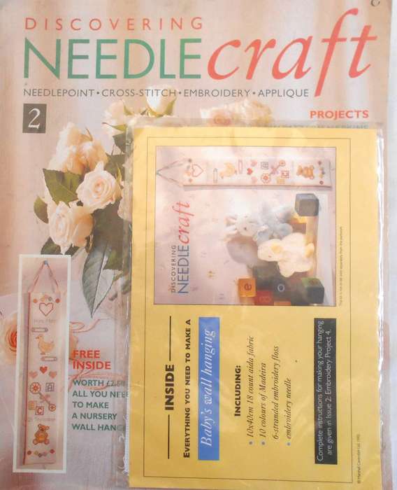 DISCOVERING NEEDLECRAFT 2   A4 INC PAGES OF PATTERNS with GIFT