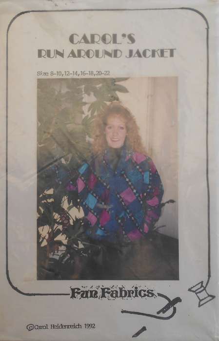 CAROL'S RUN AROUND JACKET - SIZE 8/10-12/14-16/18-20/22 COMPLETE-UNCUT-F/FOLDED