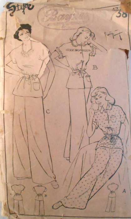 V/VINTAGE STYLE 177 MAGYAR PJS SIZE 38" COMPLETE-ZIPLOC