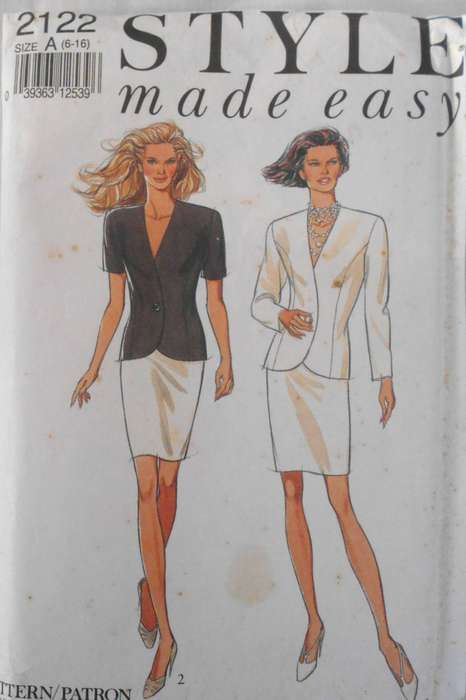 STYLE 2122 JACKETS & SKIRTS SIZE 6-16 COMPLETE-ZIPLOC