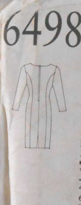 NEW LOOK PATTERNS 6498 FITTED PANELLED SLEEVED DRESS SIZE 6-18 COMPLETE-UNCUT-F/FOLDED