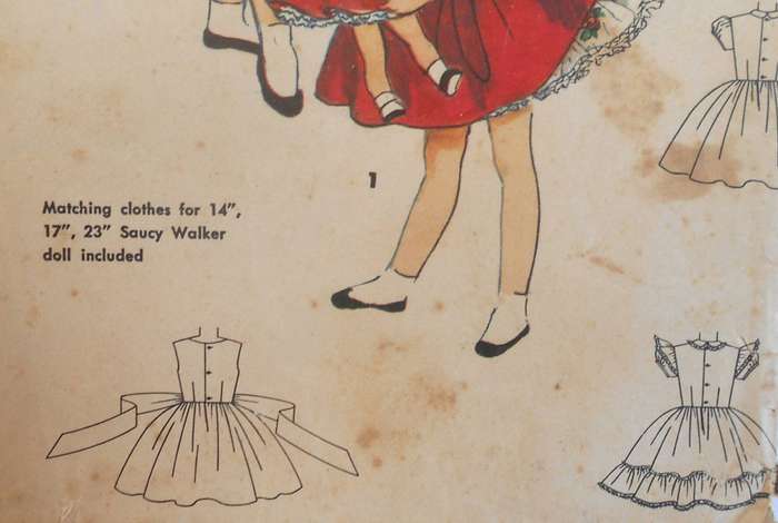 SIMPLICITY 4870 GIRLS PINAFORE-DRESS+CLOTHES FOR 14-17-23" DOLL SIZE 5 YR COMPLETE-UNCUT-F/FOLDED