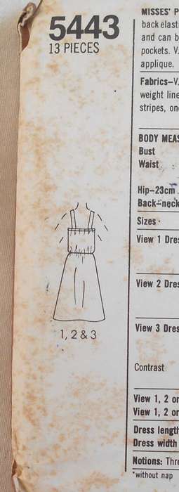 SIMPLICITY 5443 PULLOVER SUNDRESS SIZE 10-12-14 COMPLETE-CUT TO 14