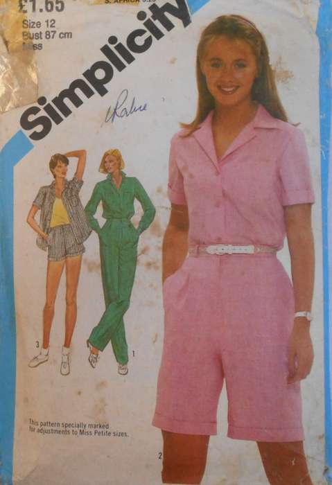 SIMPLICITY 9952 PANTS-SHORTS-SHIRT SIZE 12 BUST 87 CM SEE LISTING