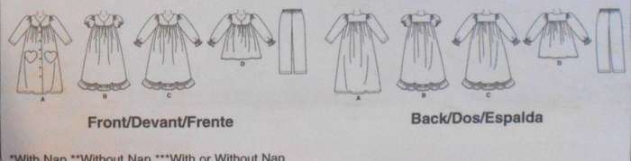 McCALLS M4646 GIRLS ROBE-NIGHTGOWN-TOP & PANTS SIZE 6-7-8 YEARS COMPLETE CUT TO 8 YEARS