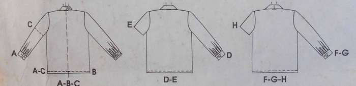 McCALLS 7728 SET OF BLOUSES SIZE 12-14-16 COMPLETE-NO SEWING INSTRUCTIONS SUPPLIED