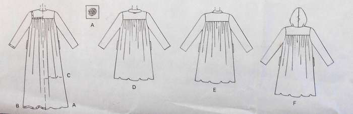 McCALLS 7361 ROBE IN 2 LENGTHS SIZE XL-XXL (20-26) COMPLETE-CUT TO XXL (24-26)