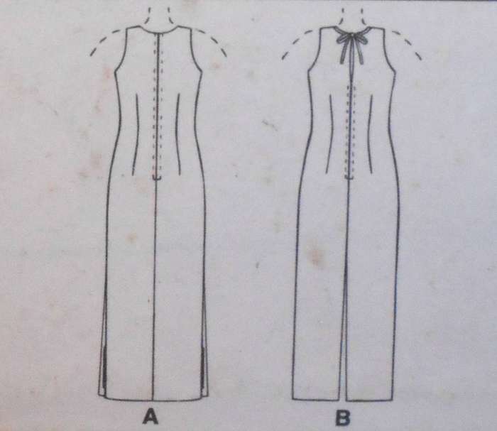 McCALLS 9347 SLEEVELESS DRESS WITH HIGH ROUND COLLAR SIZE 14-16-18 COMPLETE CUT TO 14