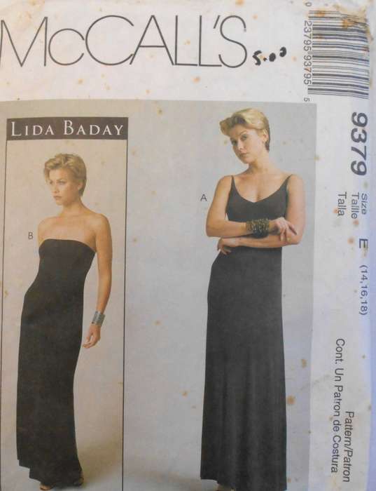 McCALLS 9379 CLOSE FITTING DRESSES SIZE 14-16-18 SEE LISTING CUT TO 18