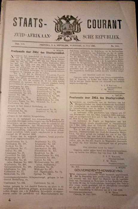 STAATS COURANT 1899