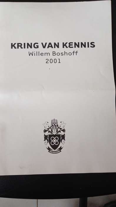KRING VAN KENNIS, Willem Boshoff,  2001 - RAU