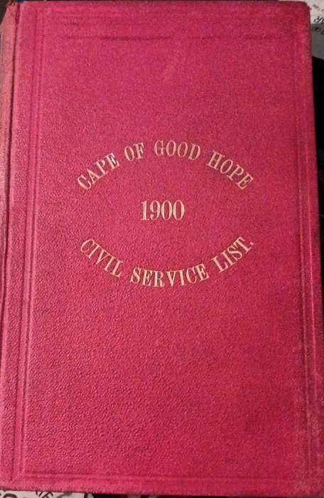 Cape of Good Hope Civil Service List 1900