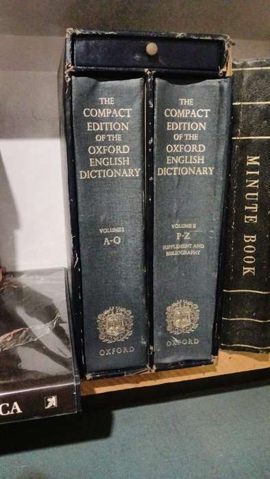 The Compact Edition of the Oxford English Dictionary,  two volume set (complete)