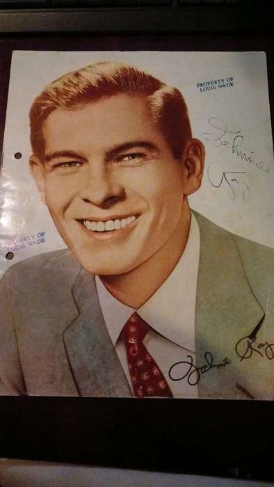 Johnnie Ray  -  South African Tour (1956) - SIGNED