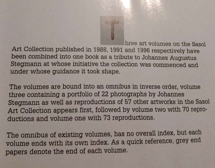 The Sasol Art Collection (three volumes in one)