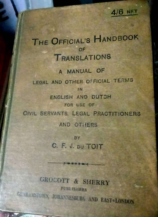 The Official's Handbook of Translations (1914)