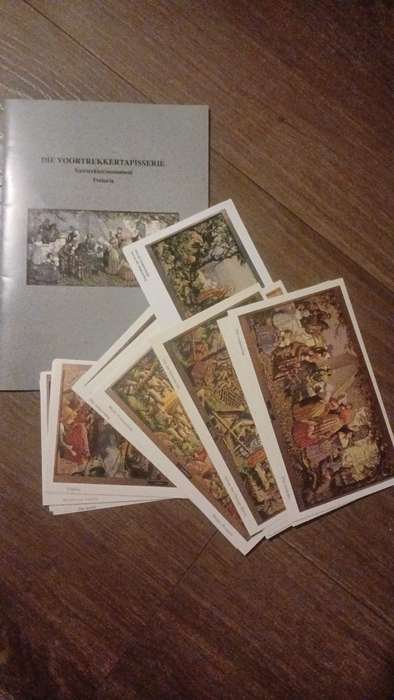 Die Voortrekkertapisserie with 15 Postcards (one postcard per panel)