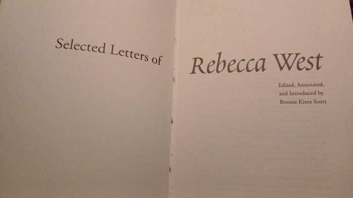 Selected Letters of Rebecca West (Yale University Press)