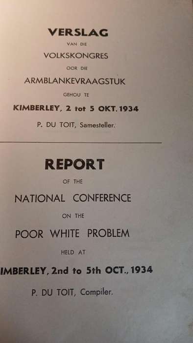 Report of the National Conference on the Poor White Problem (1934)