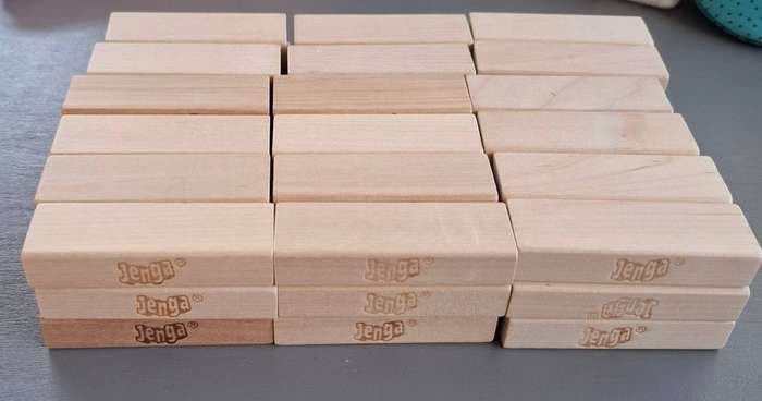 Jenga Wood Block Stacking Game 54 Pieces