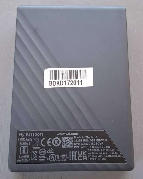 Western Digital My Passport 4TB External  Portable Hard Drive (FREE SHIPPING!)