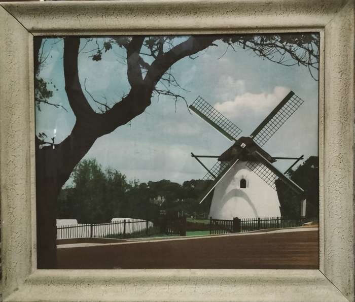 Vintage Painting of Mostert's Mill - Cape Town