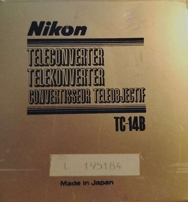 Vintage boxed Nikon TC14B 1.4x teleconverter (MC12))