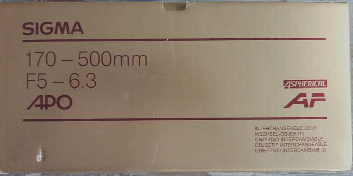 Vintage Sigma lens for Nikon AF - AF MF Zoom 170-500mm f5-6.3 D APO(MC18)