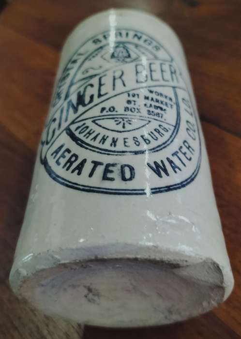 Ginger Beer Bottle - Crystal Springs Aerated Water Co - Johannesburg